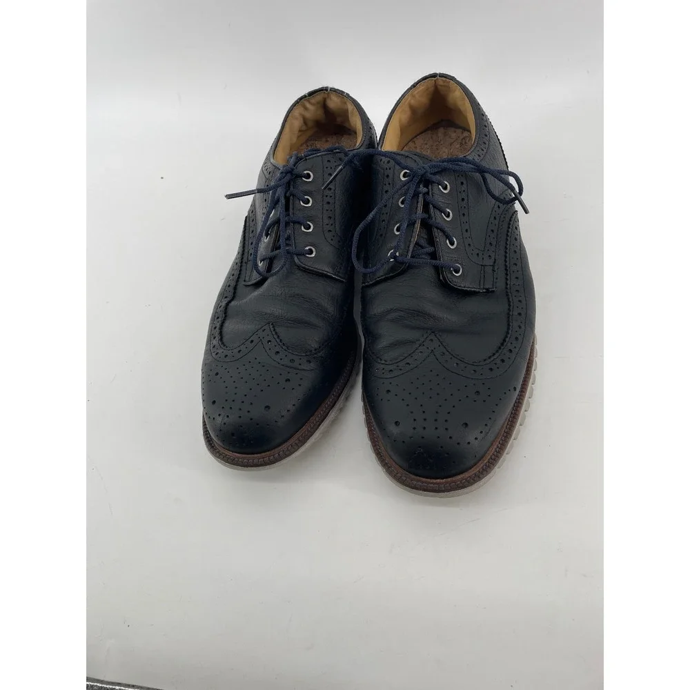 FootJoy‎ Wingtip Oxford Mens 10.5 Wide Black Pebbled Leather Brogue